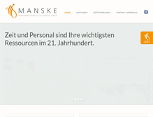 Tablet Screenshot of manske-team.de